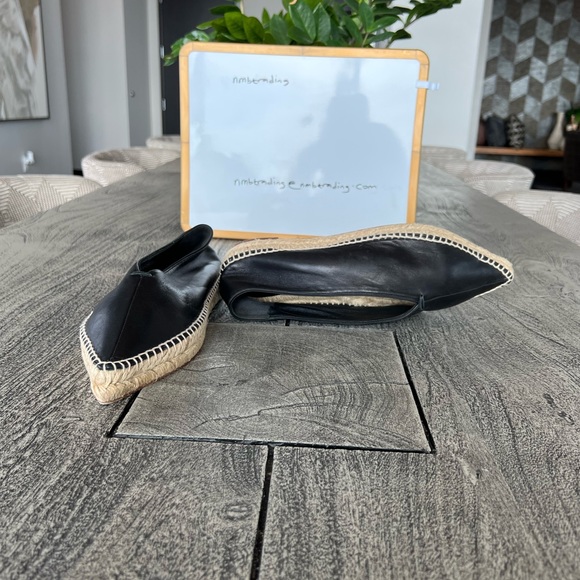 Celine made in Italy soft Italian leather 10M(40) pointed toe espadrilles flats - Picture 5 of 16